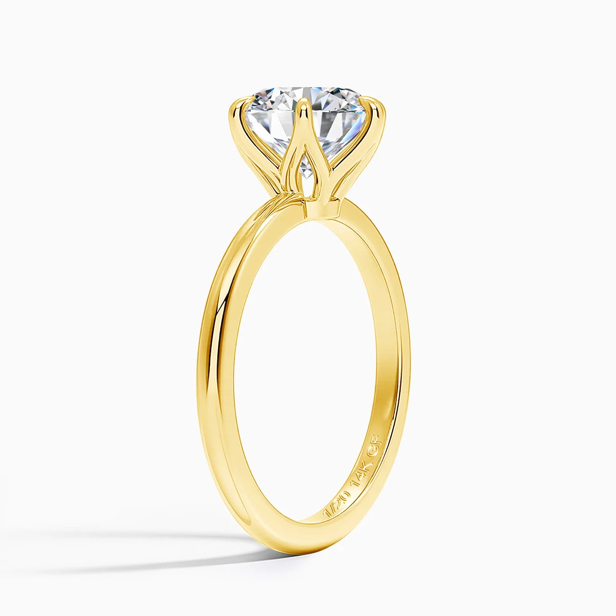 Elegant 14K Gold Filled Moissanite Engagement Ring for Women