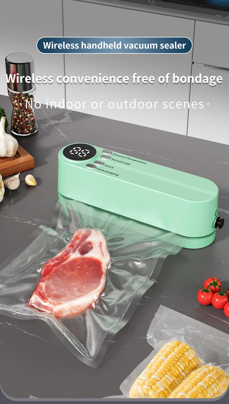 Mini Wireless Automatic Vacuum Sealer for Food Preservation | Freshness Keeper