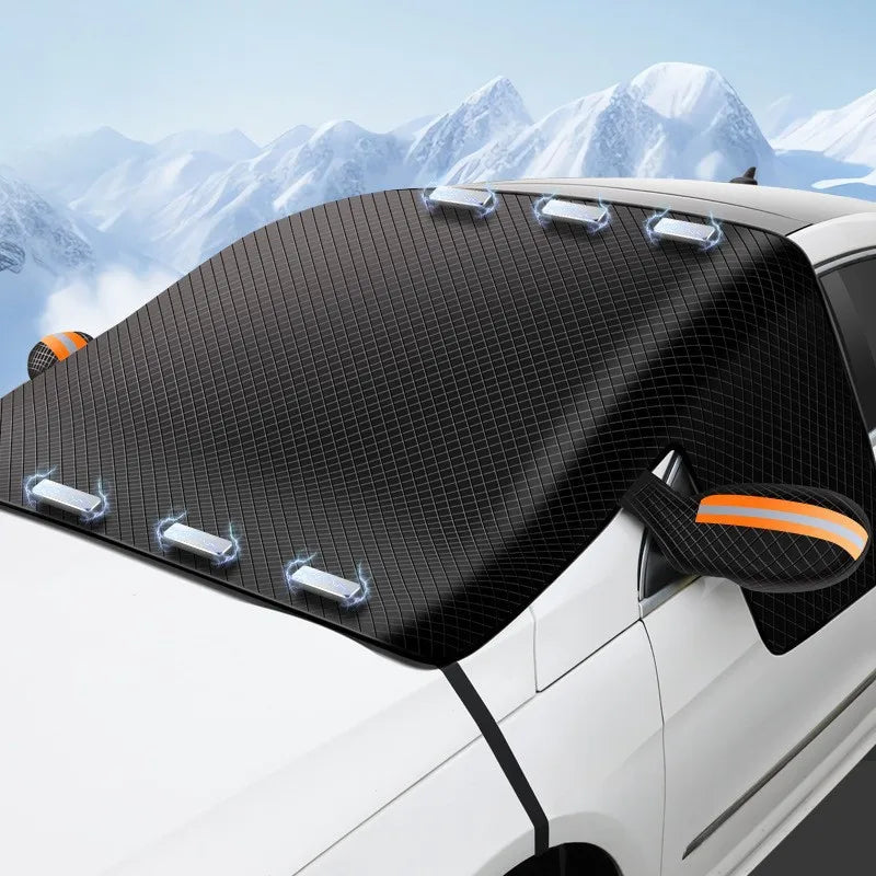 Vabena Car Windshield Snow Cover - All-Season 3 Window Sun Blocker