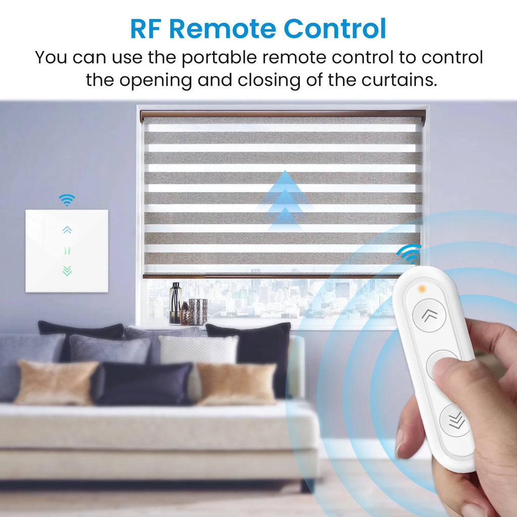 LoraTap WiFi Smart Blinds Switch - App & Voice Control for Modern Homes