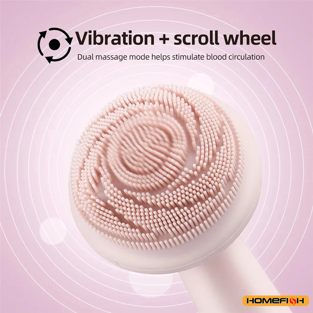 HOMEFISH Silicone Facial Cleansing Brush - Deep Clean & Exfoliate