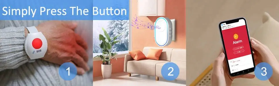 Tuya Wireless SOS Panic Button | Emergency Alert System