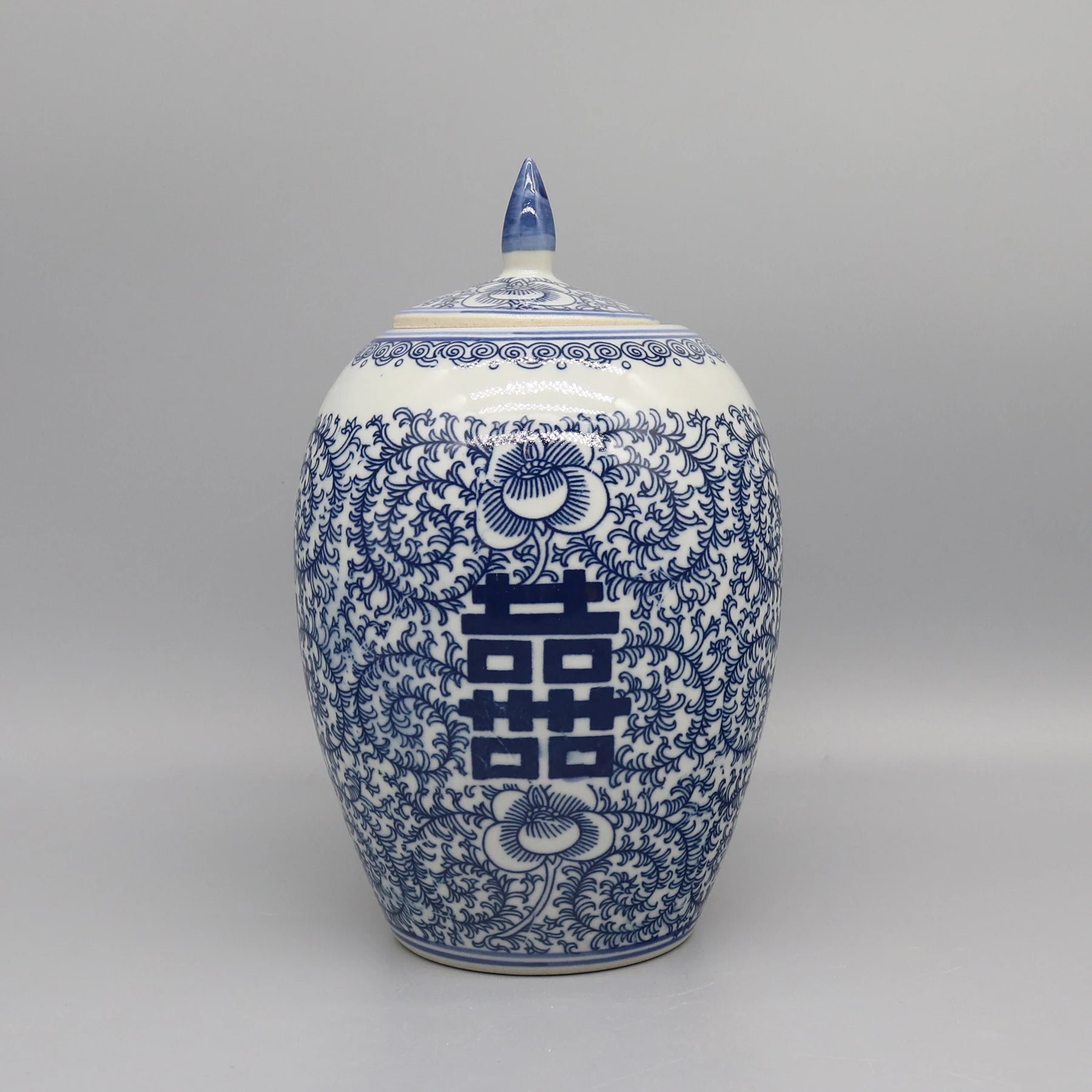 Blue & White Ceramic Jar | Timeless Home Decor Pot & Vase