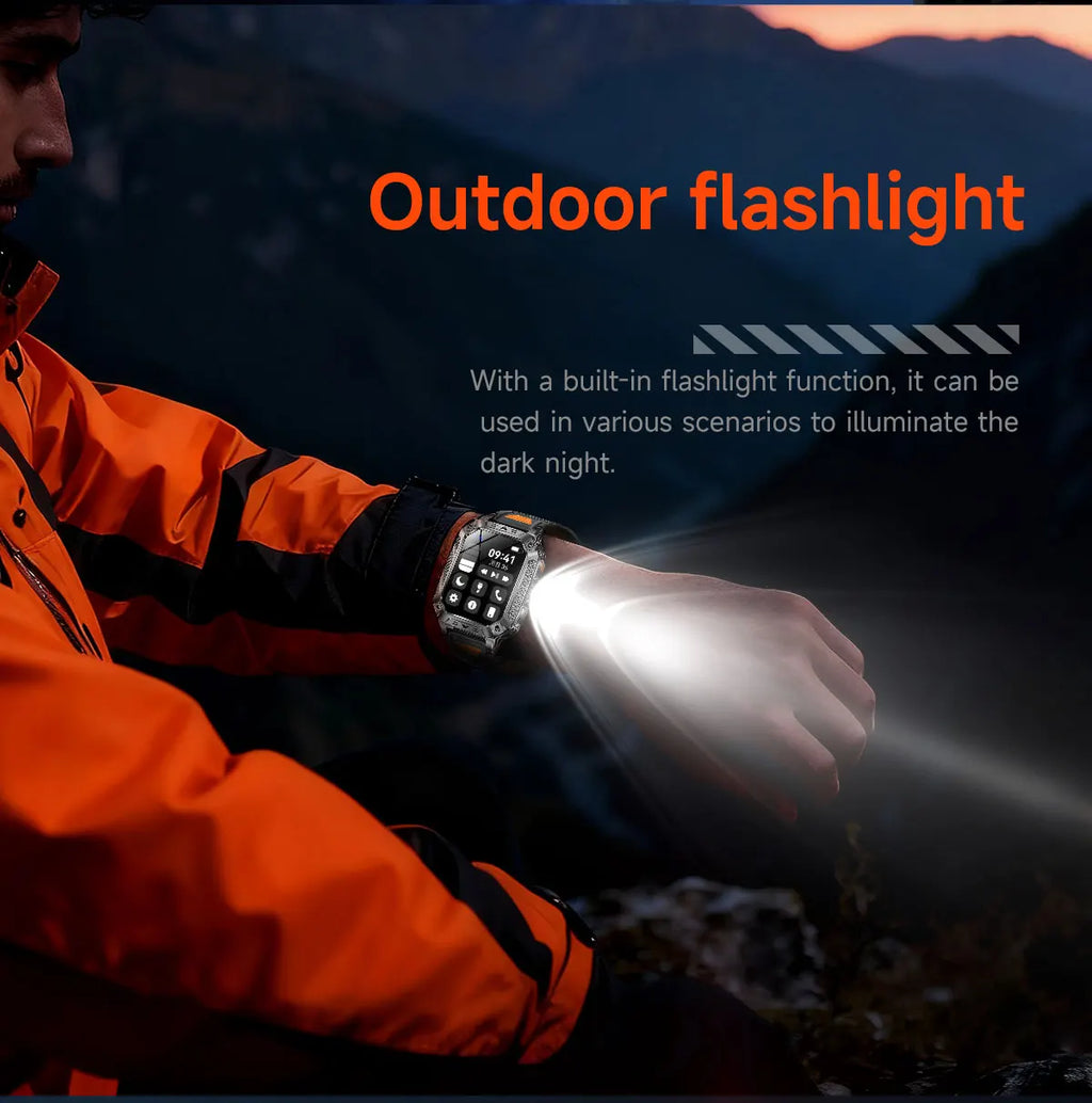 Apex Outdoor Smartwatch | GPS, Flashlight, AMOLED, 10ATM - Your Ultimate Adventure Companion