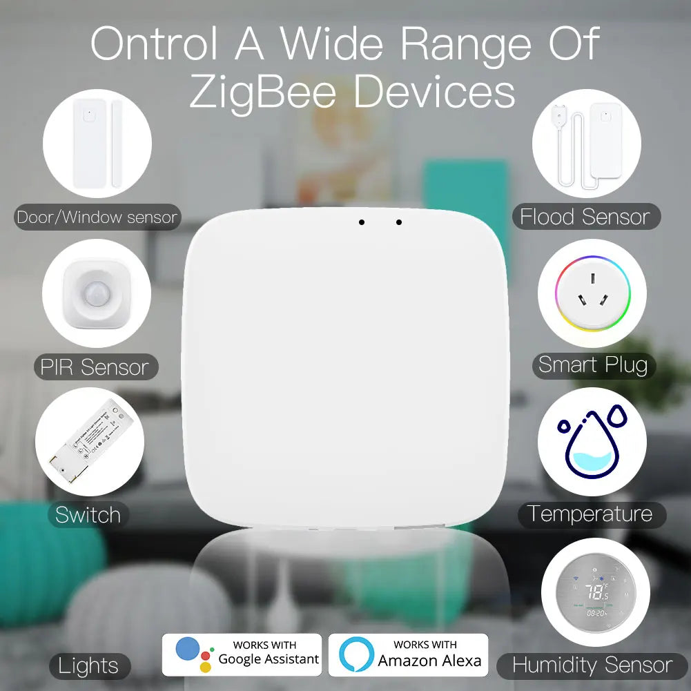 MOES Wired Zigbee 3.0 Gateway - Smart Home Ethernet Hub
