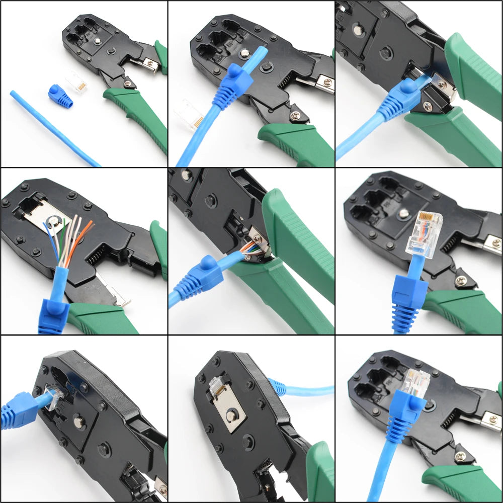 RJ45 RJ11 Network Cable Crimper LAN Tester 12-in-1 Kit