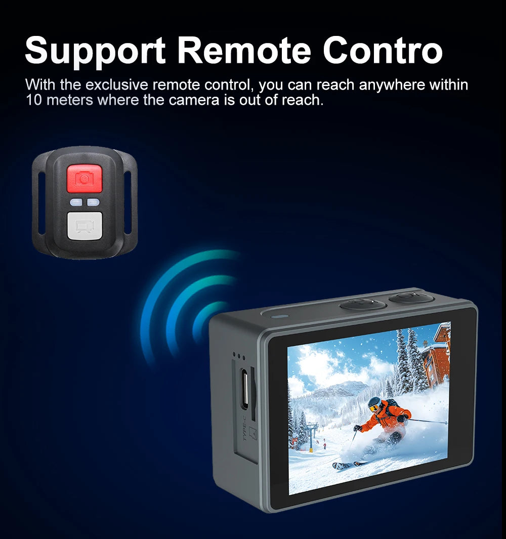 Ourlife MTR40 5K Action Camera with 2" IPS Touch Screen | Capture Adventures