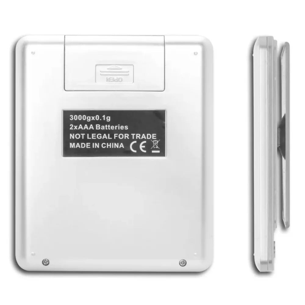 Vabena Digital Kitchen Scale 3000g/0.1g - Food & Jewelry Gram Scale with Tare