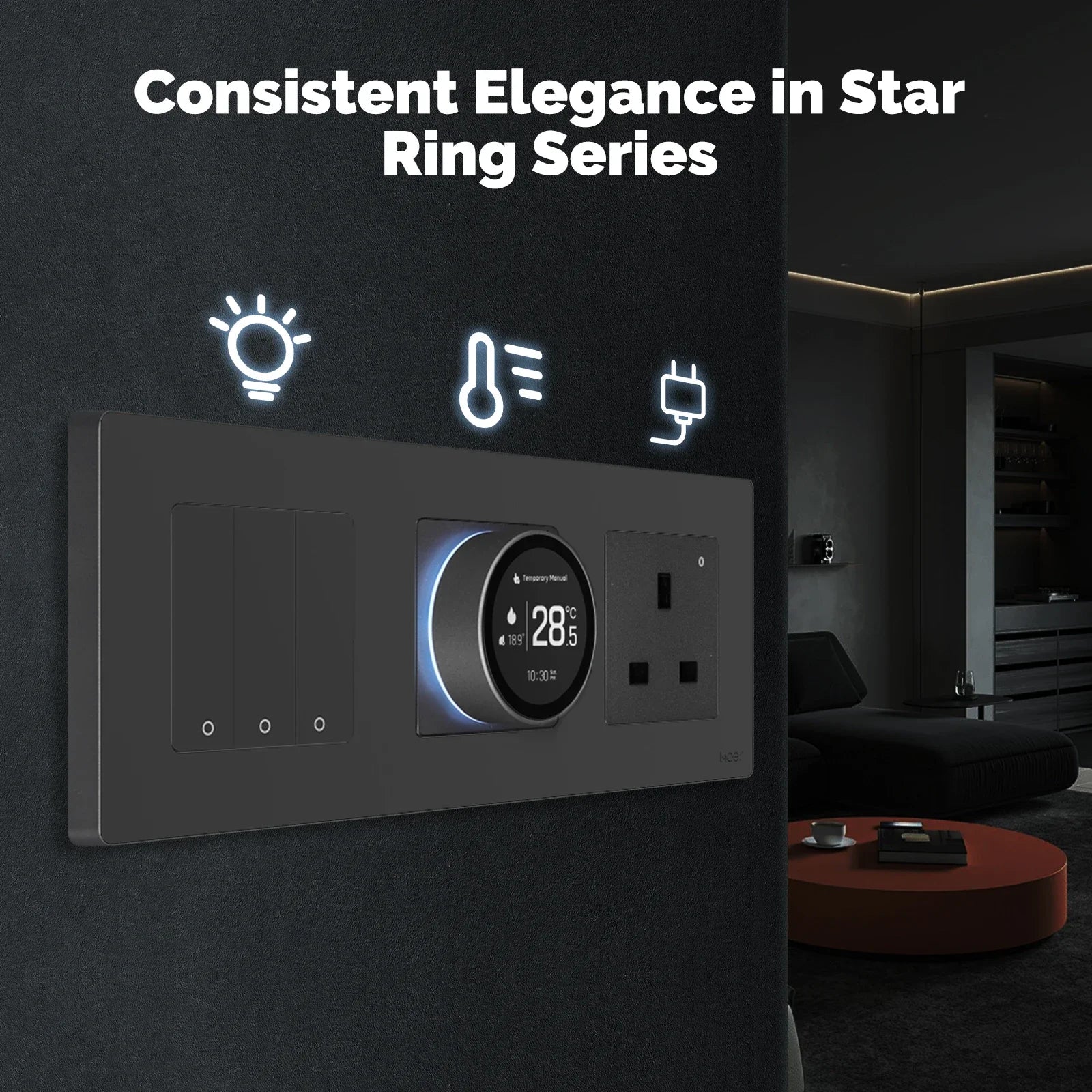 MOES Smart Knob Thermostat - Wi-Fi Heating Control