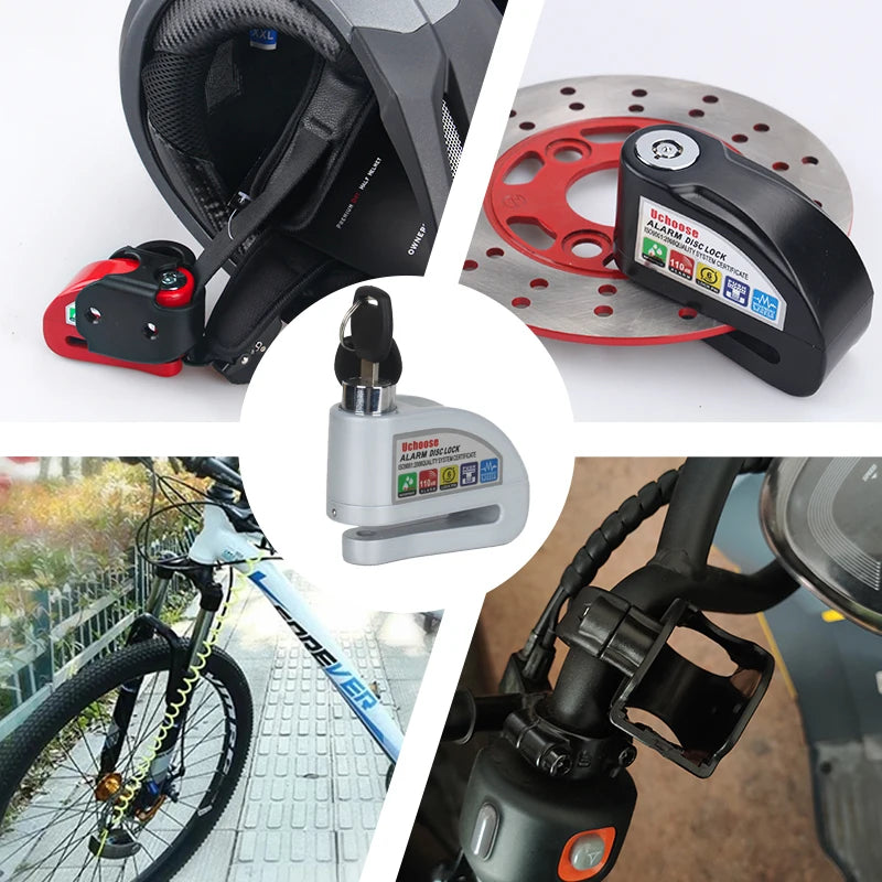 Vabena Motorcycle Disc Brake Alarm Lock | Anti-Theft Scooter Security
