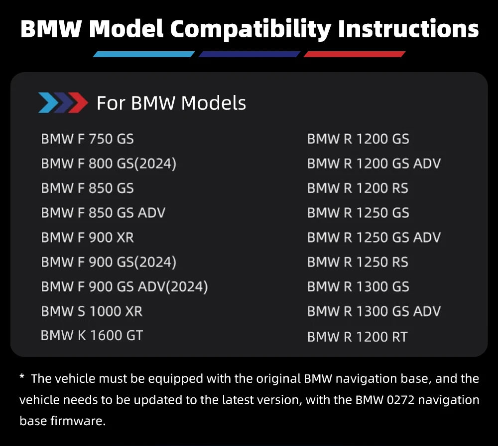 EKIY Wireless CarPlay Android Auto Navigation for BMW GS & XR