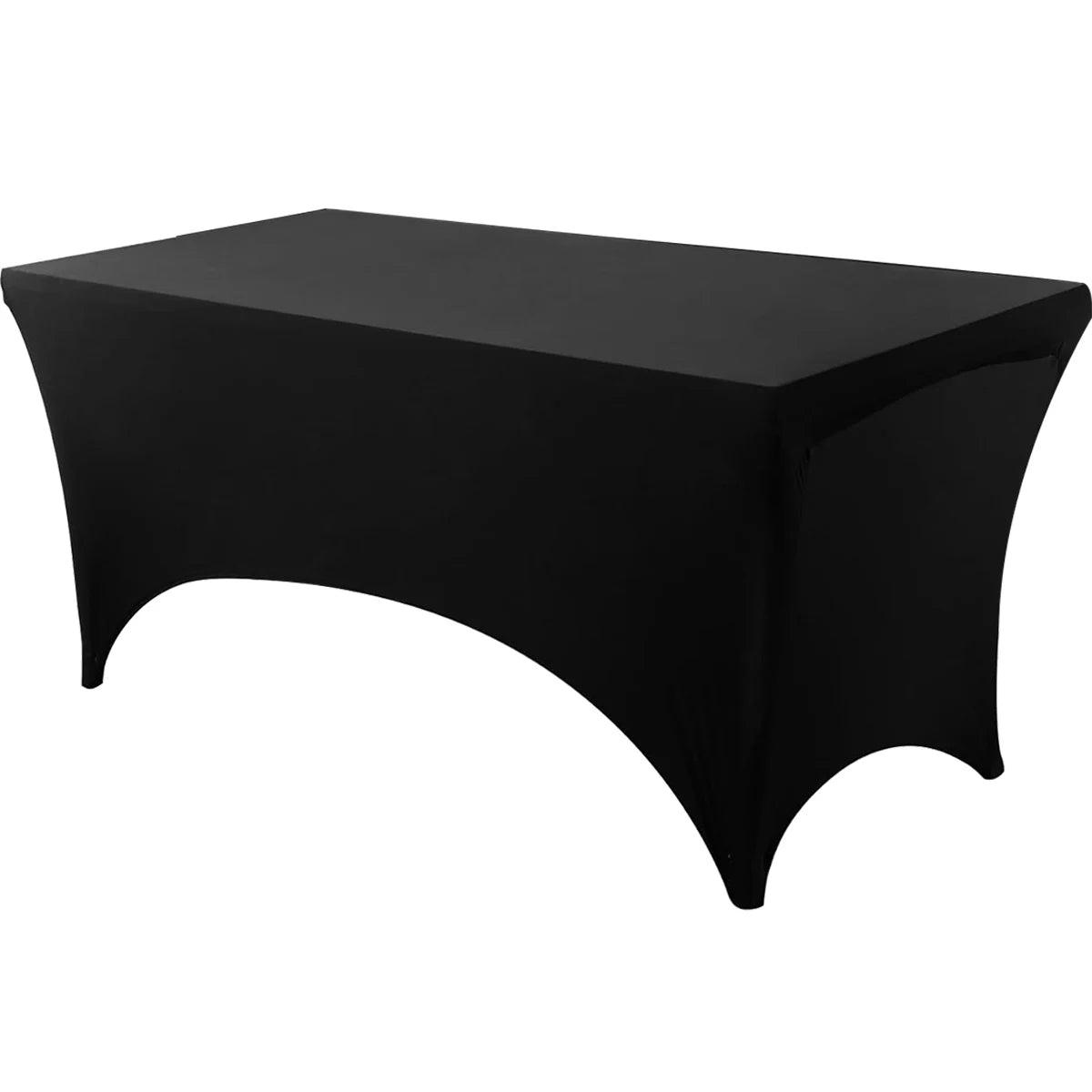 Spandex Tablecloth - Tight Fitted, Washable & Wrinkle Resistant Rectangular Table Cover for Events & Parties