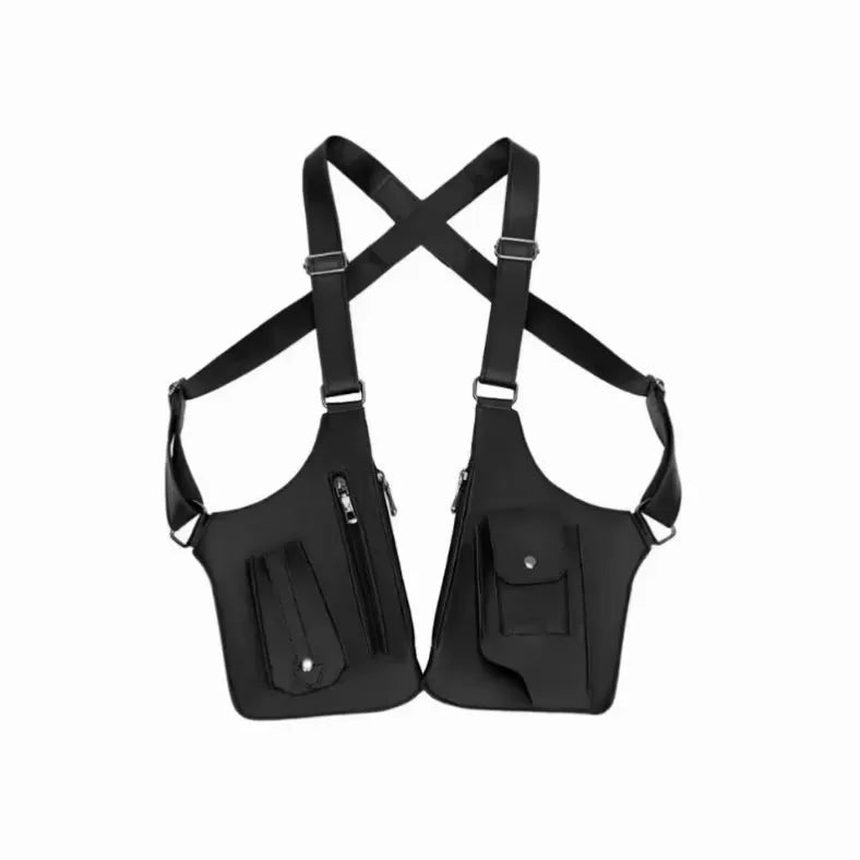 HOMEFISH Double Shoulder Tactical Fishing Bag - Waterproof, Anti-Theft, Multi-Pocket Crossbody Backpack