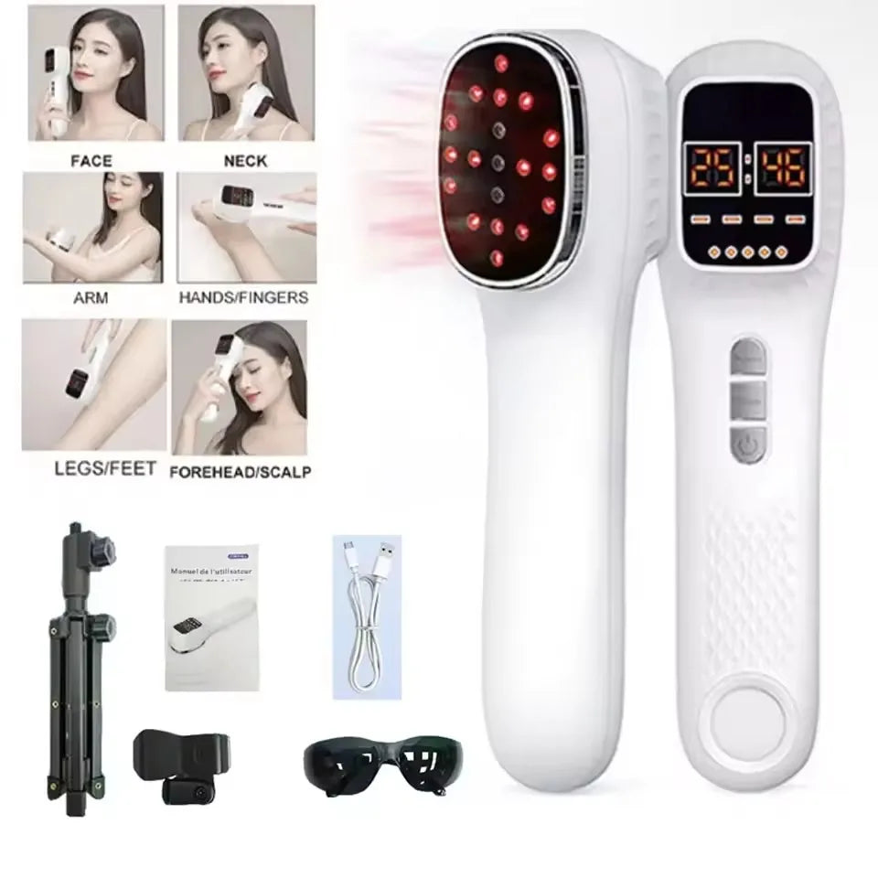 650nm+808nm Red Light Infrared Therapy Device for Skin Rejuvenation & Pain Relief