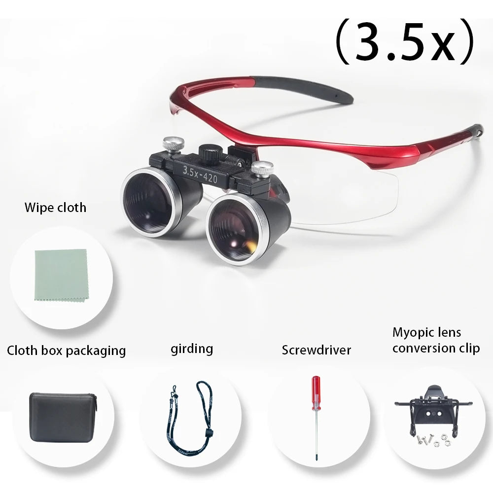 Dentistry Binocular Magnifier 2.5X/3.5X - Ultralight Dental Loupes