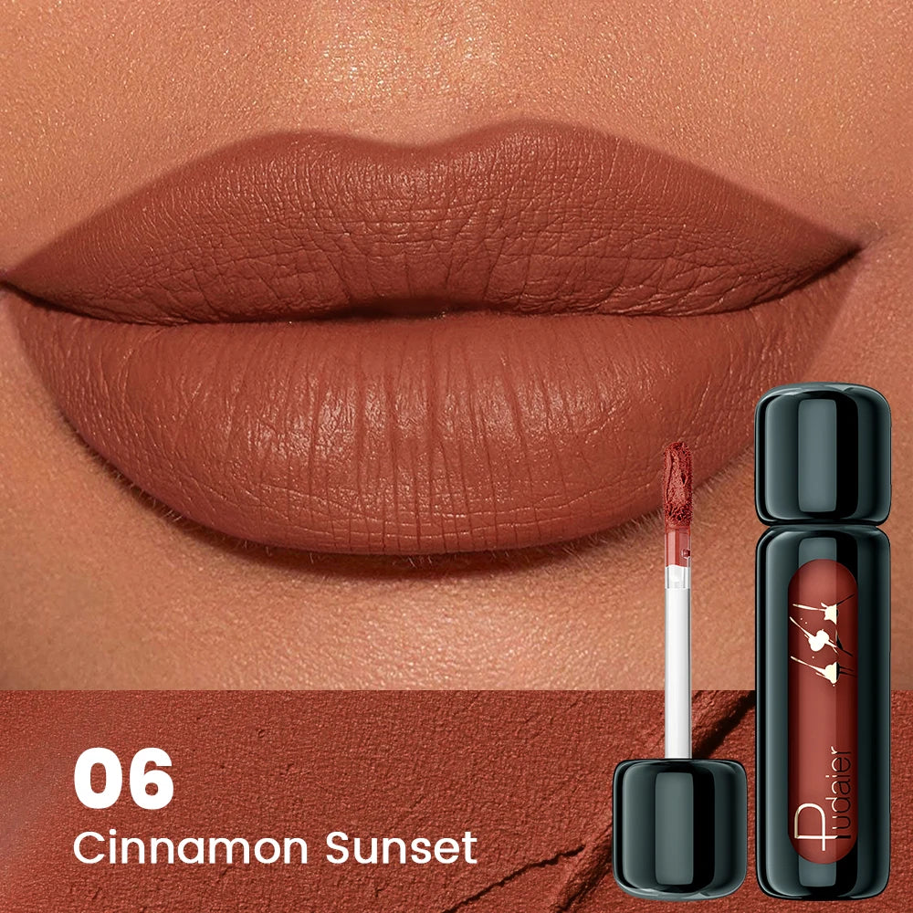 Matte Velvet Lip Gloss | Highly Saturated Liquid Lip Mud | Non-Stick & Long Lasting