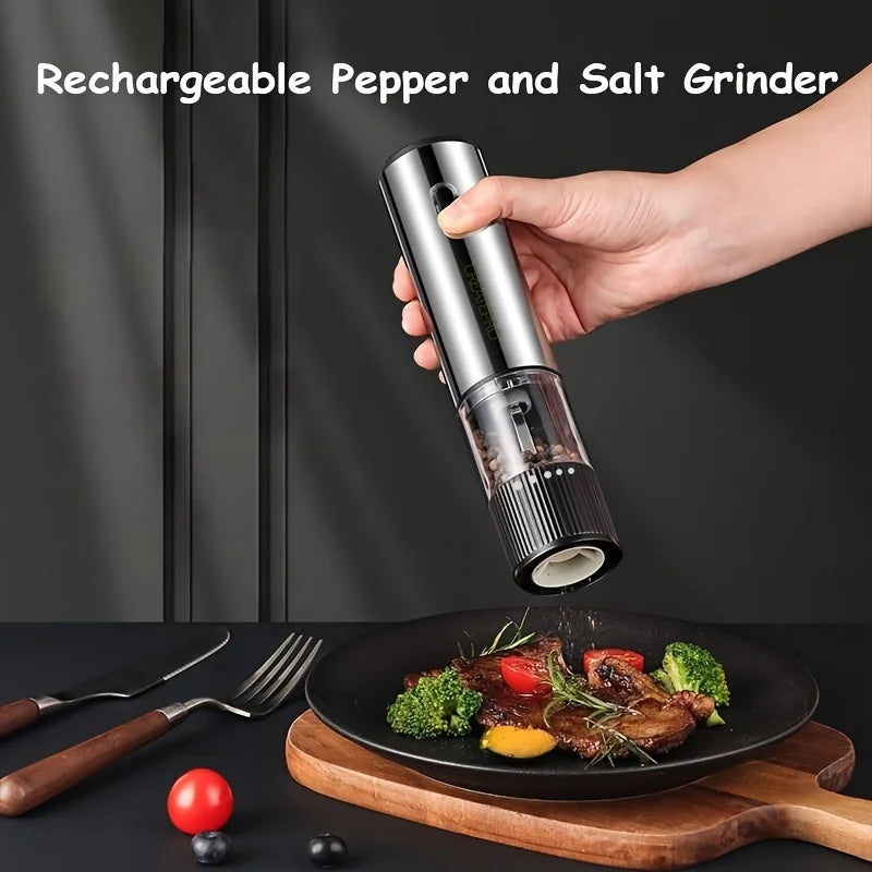 Electric Salt Pepper Grinder Automatic Rechargeable Mill