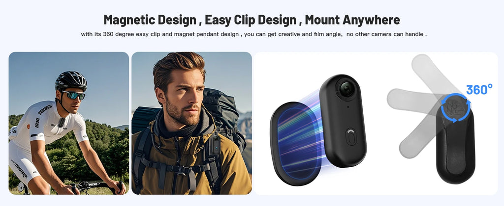 Pocket 4K Mini Action Camera | Vlog & Sports Ready