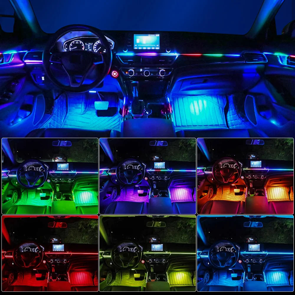 18-in-1 Dual Zone Symphony RGB Car Interior Ambient Light Kit