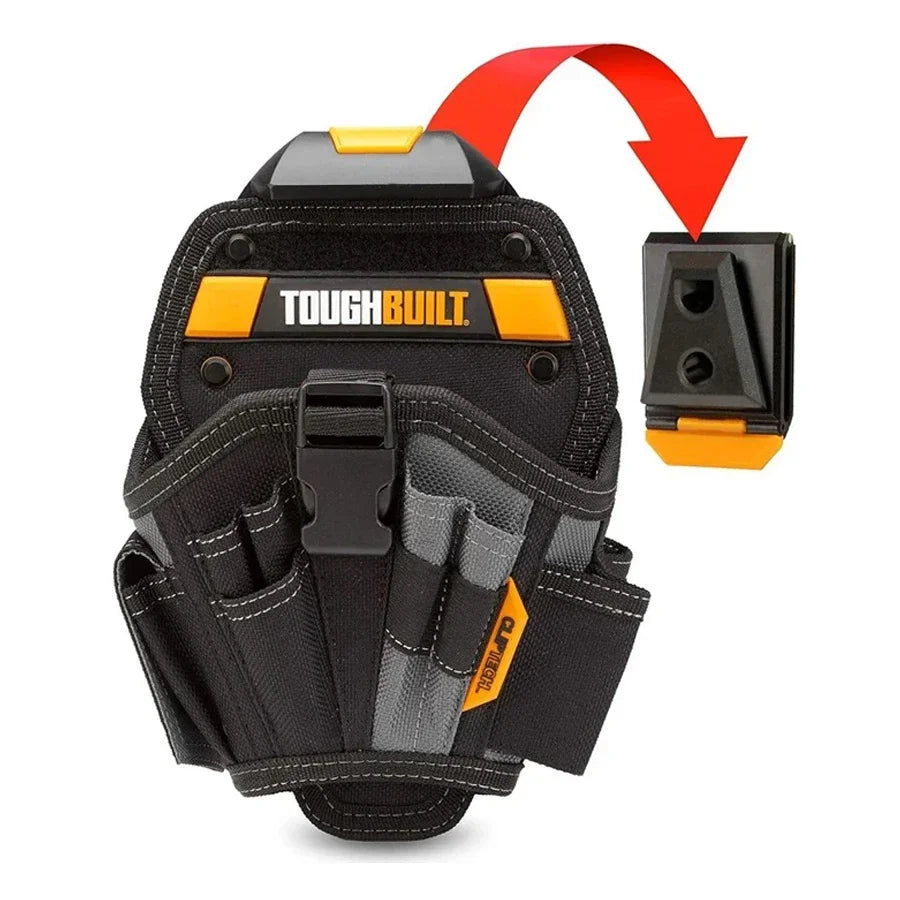TOUGHBUILT TB-CT-20-L Large Drill Holster - Heavy-Duty Tool Belt Pouch for Cordless Drills