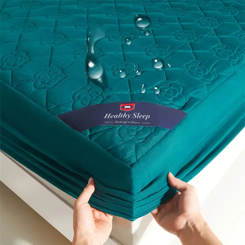 Waterproof Mattress Protector | Soft, Breathable Fitted Sheet for Single/Double Bed