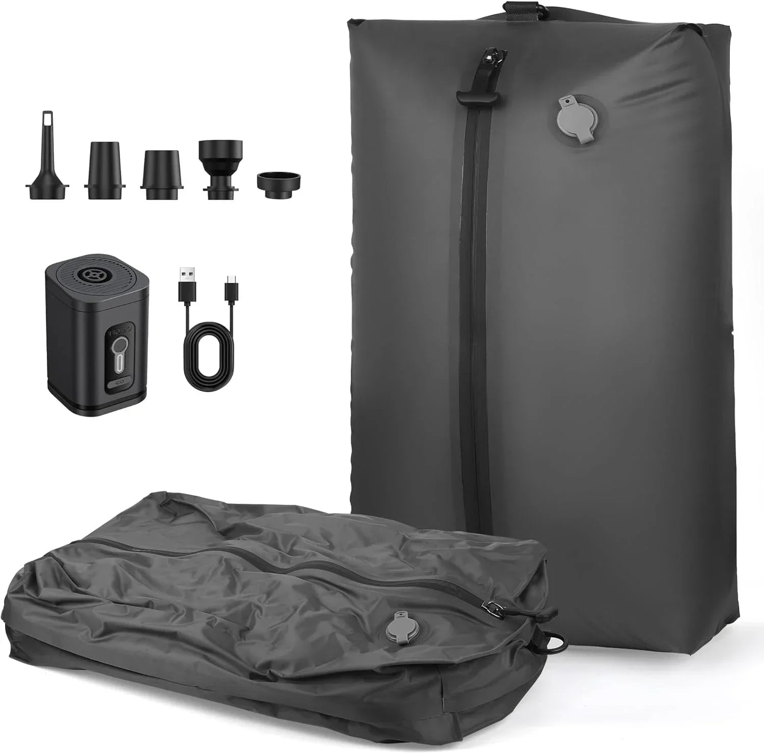 17L Vacuum Compression Bag with Pump - Reusable Travel Storage