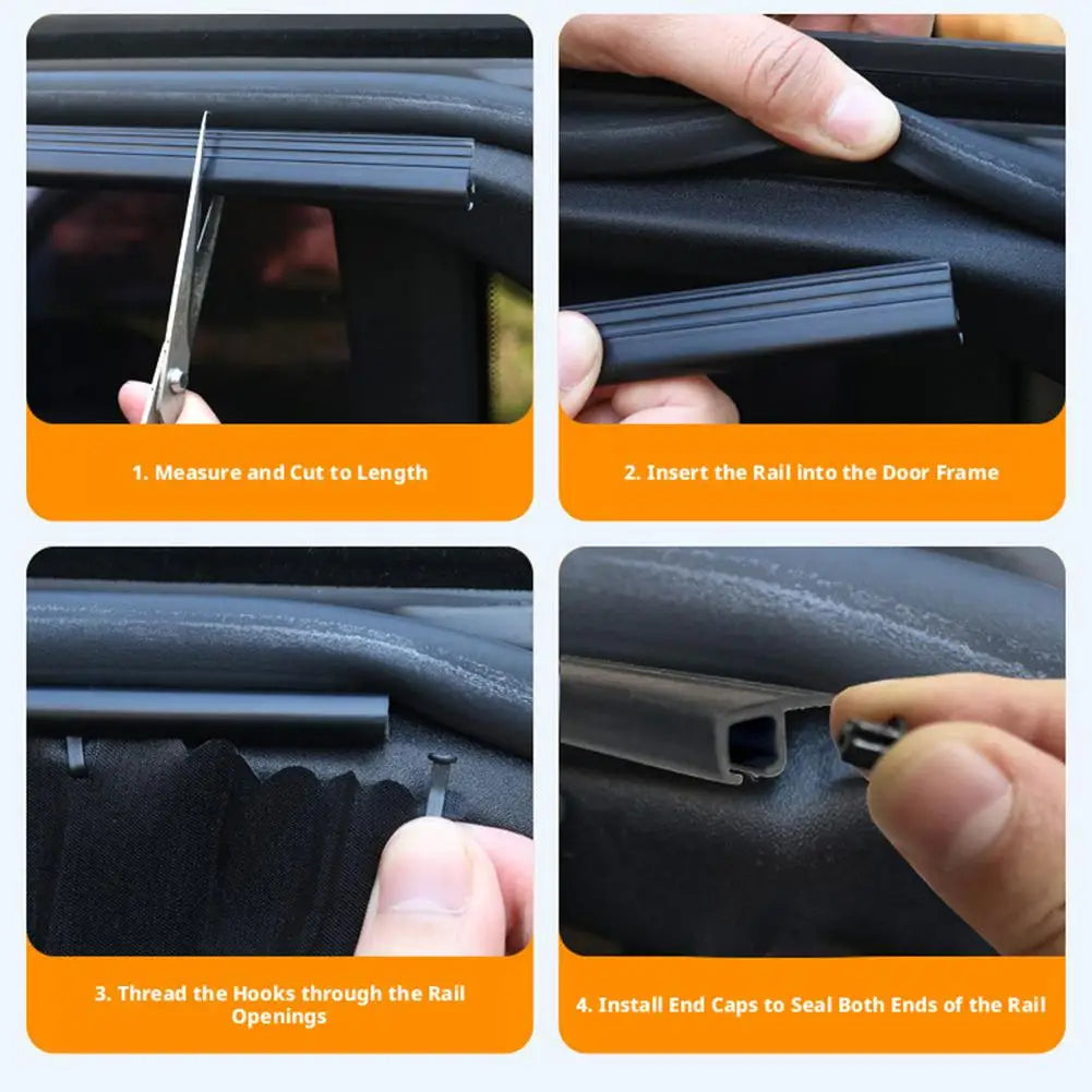 Car Window Sun Shade - Telescopic UV Heat Shield | 2/4 Pcs for Sedans & SUVs