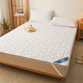 Waterproof Quilted Mattress Topper with Elastic Band - Bed Protector for Single/Double Beds (140/160)