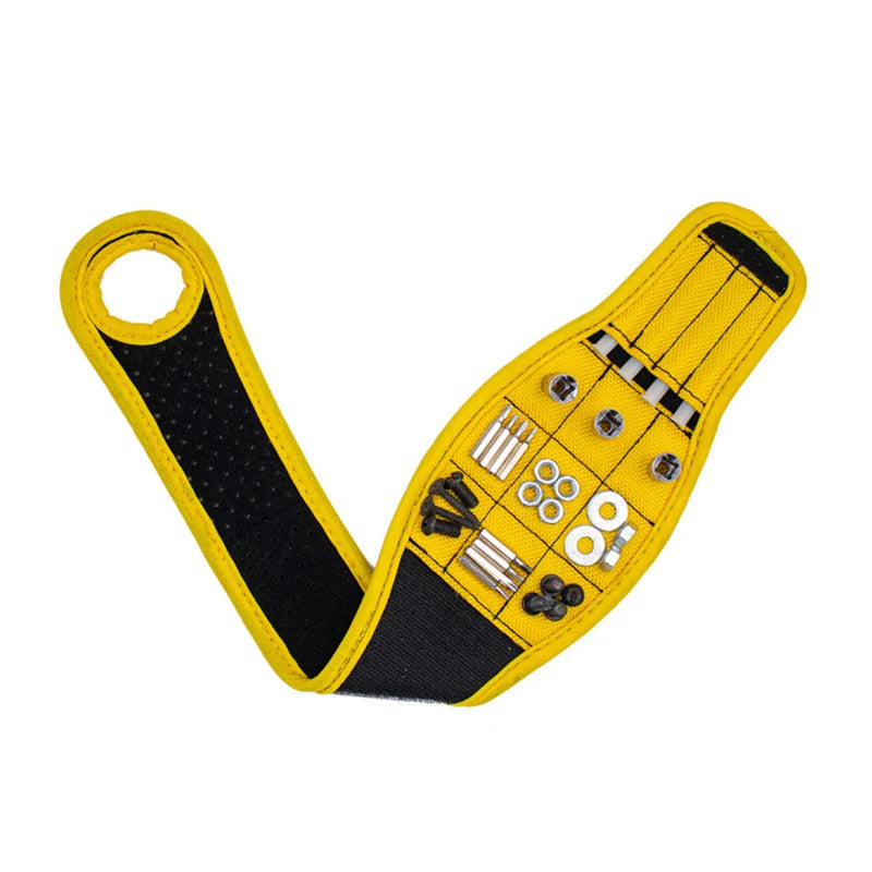 Magnetic Wristband Tool Holder with 9 Powerful Magnets for Screws, Nails, Bits