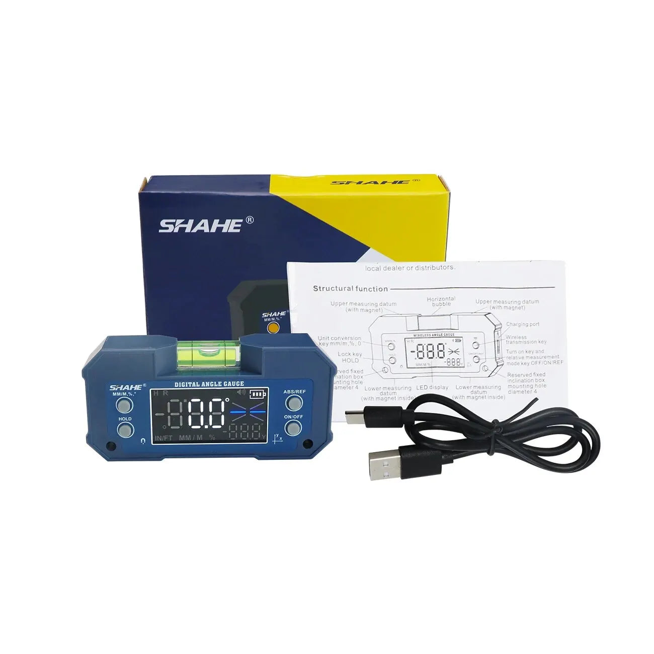 SHAHE MINI Magnetic Digital Inclinometer & Angle Finder - Dual Axis