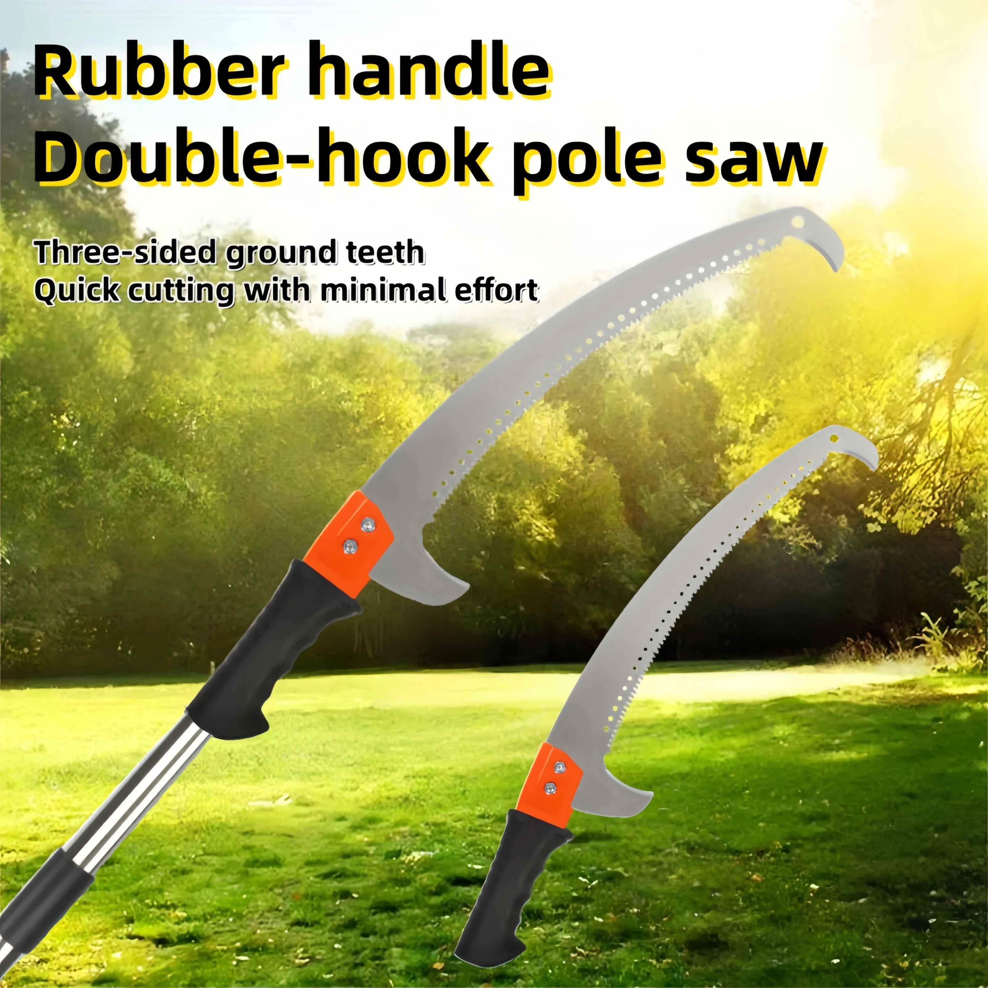 Telescopic Double-Hook Pruning Saw - Multi-functional Garden Tool