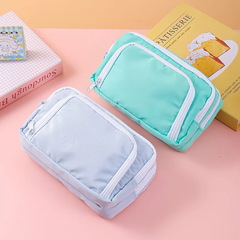 Kawaii Large Capacity Multi-Layer Pencil Case & Makeup Storage Bag | Vabena