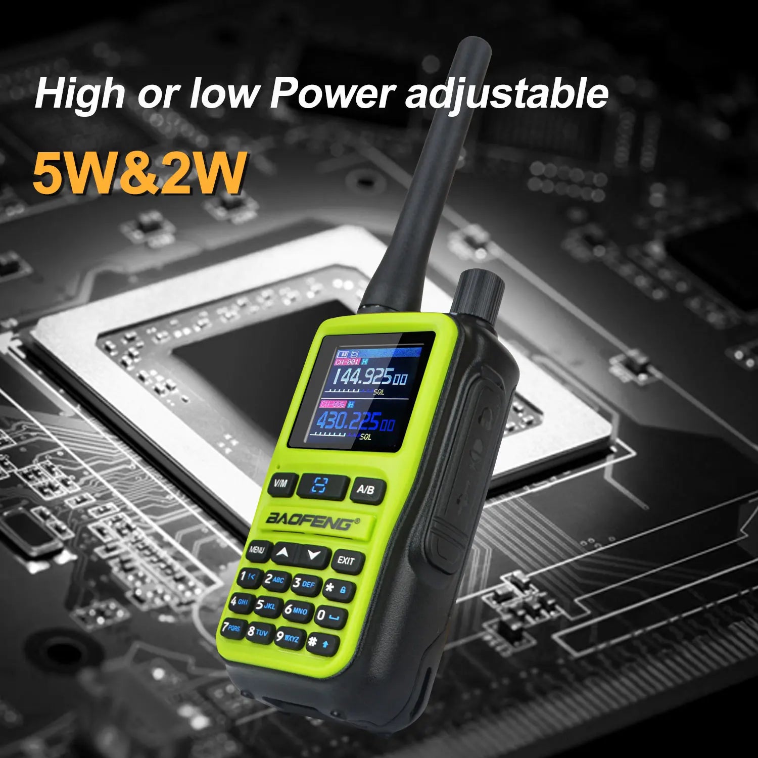Baofeng UV-5R Mini 2PCS Dual Band Walkie Talkie - Compact 5W Amateur Radio with Air Band Rx & Type-C