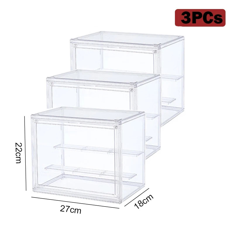 Large Capacity Clear Acrylic Organizer Box for Figures, Blind Boxes & Makeup