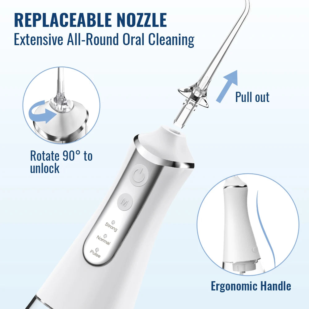 Vabena Oral Irrigator Water Flosser - Deep Clean Teeth Pick