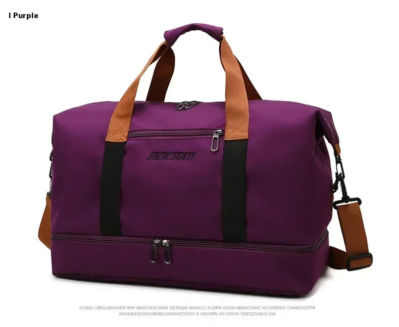 Men's Large Capacity Waterproof Gym Bag - Travel Sports Duffle & Crossbody