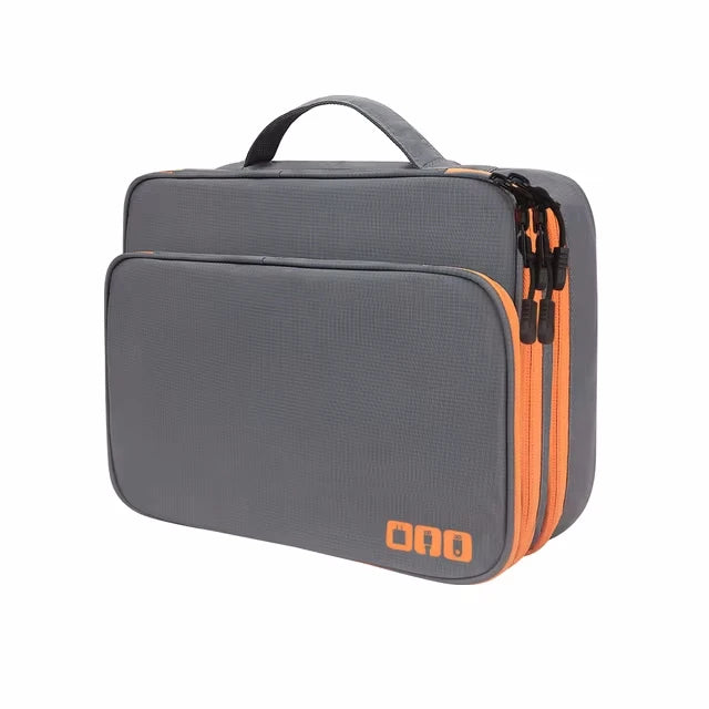 Multi-Layer Cable Storage Bag | Electronic Accessories Organizer for Travel