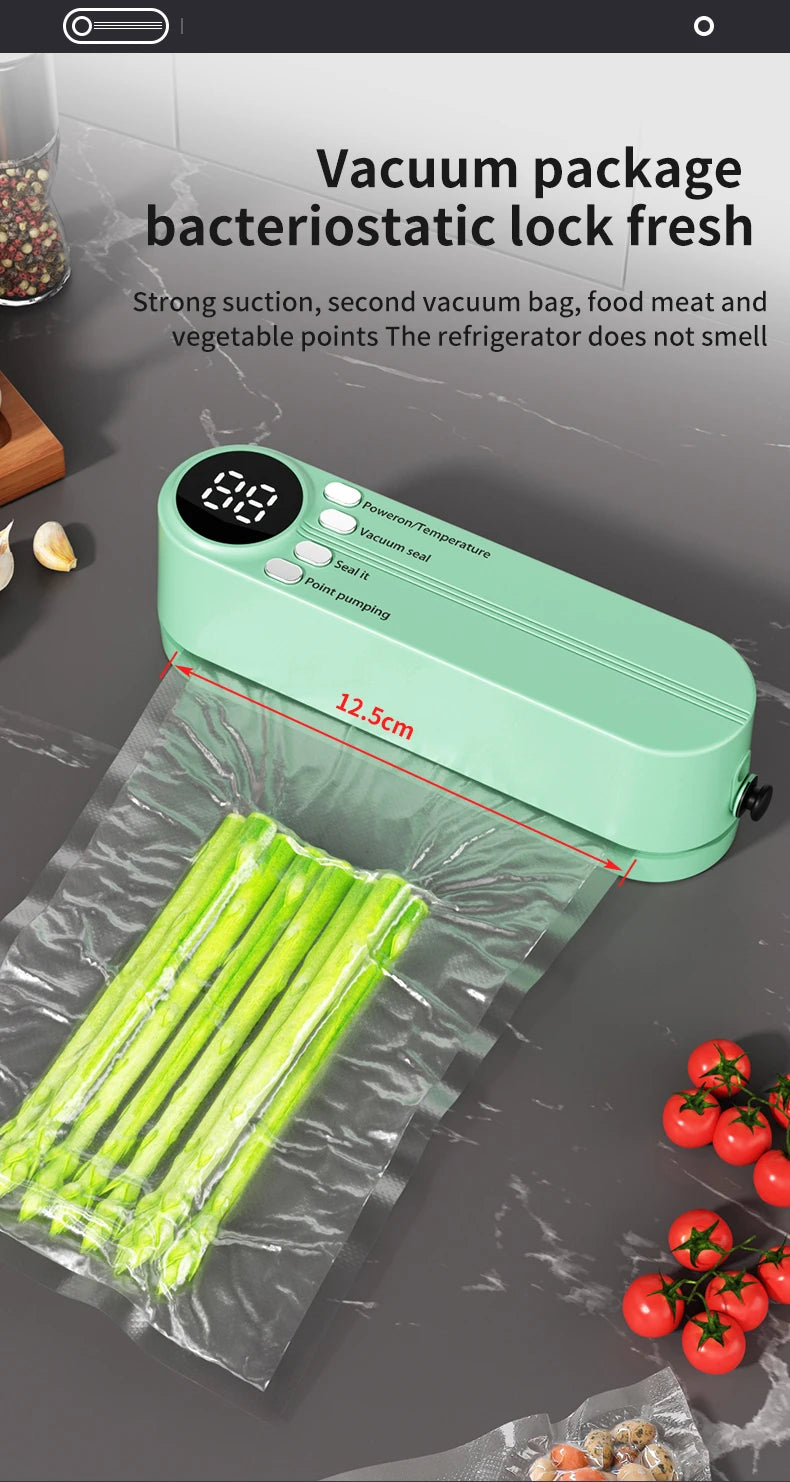 Mini Wireless Automatic Vacuum Sealer for Food Preservation | Freshness Keeper