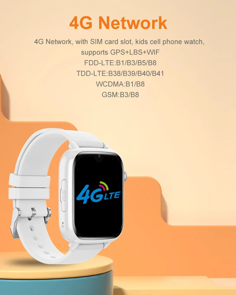 Kids 4G Smart Watch with GPS Tracker & Video Call | Child Safety Phone Watch