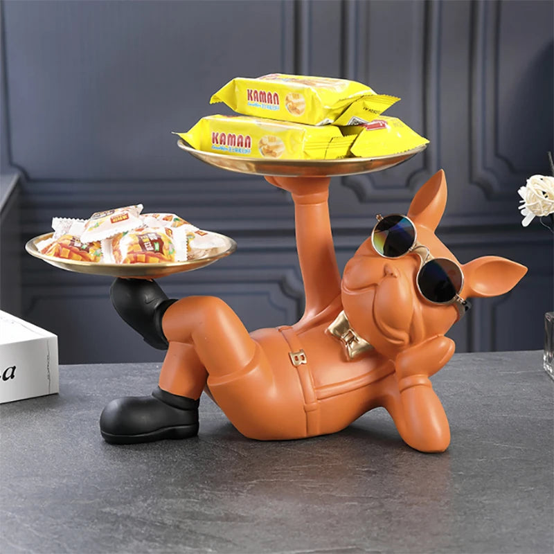 Elegant Bulldog Statue | Modern Home Decor | Statement Piece