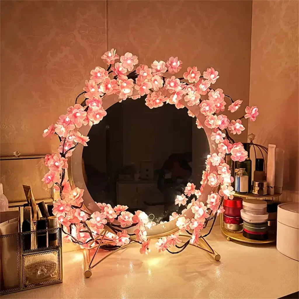 Cherry Blossom LED Tree Branch Rattan Lights - 96 LEDs USB