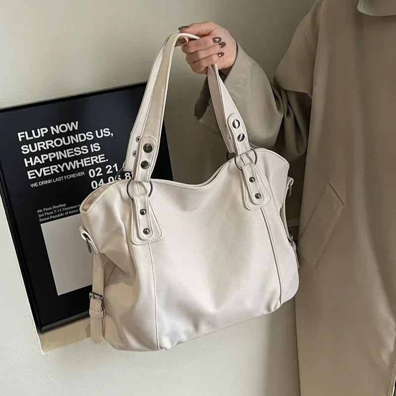 Vabena 2026 Soft Interior Shoulder Bags - High Quality Contrasting PU Handbags