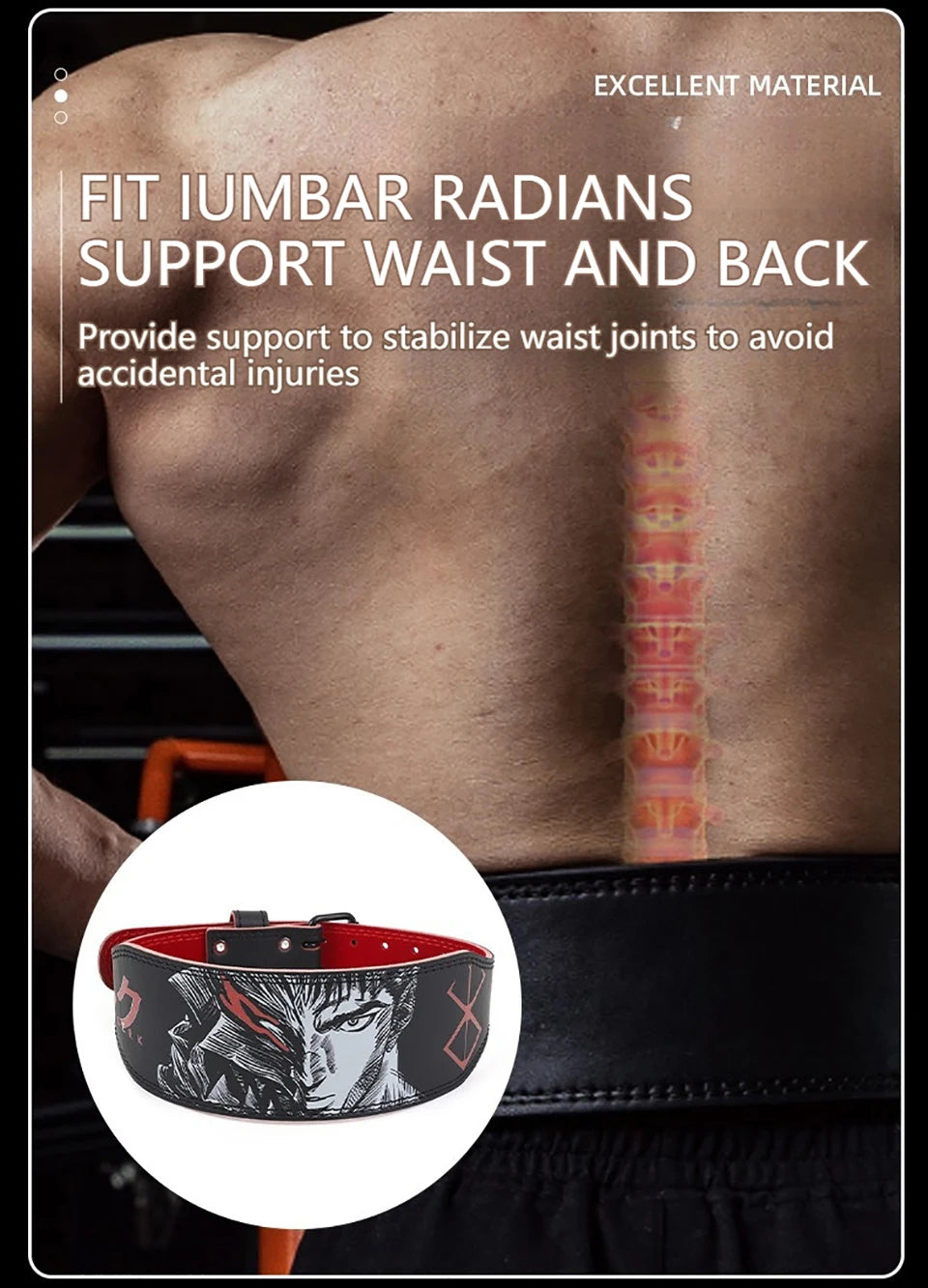 LOOGDEEL Lower Back Support Belt for Fitness, Weightlifting & Gym | Breathable Lumbar Waistband for Men & Women