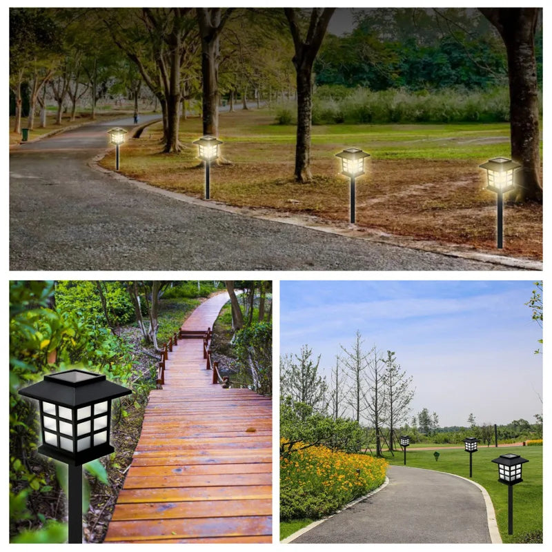Solar Pathway Lights 8-Pack | Outdoor Waterproof Garden Decor