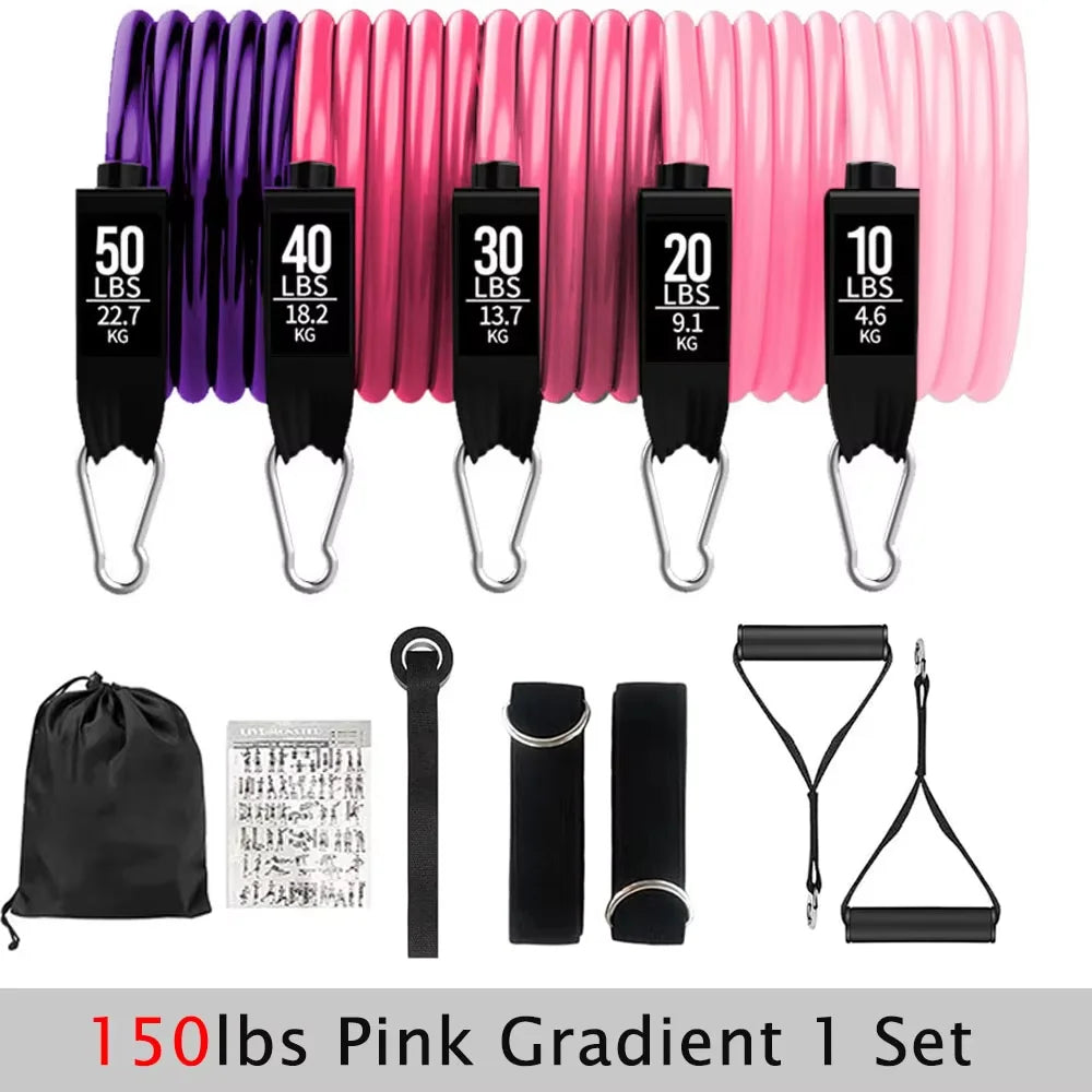 Resistance Bands Set: Full Body Workout for Strength Training & Fitness