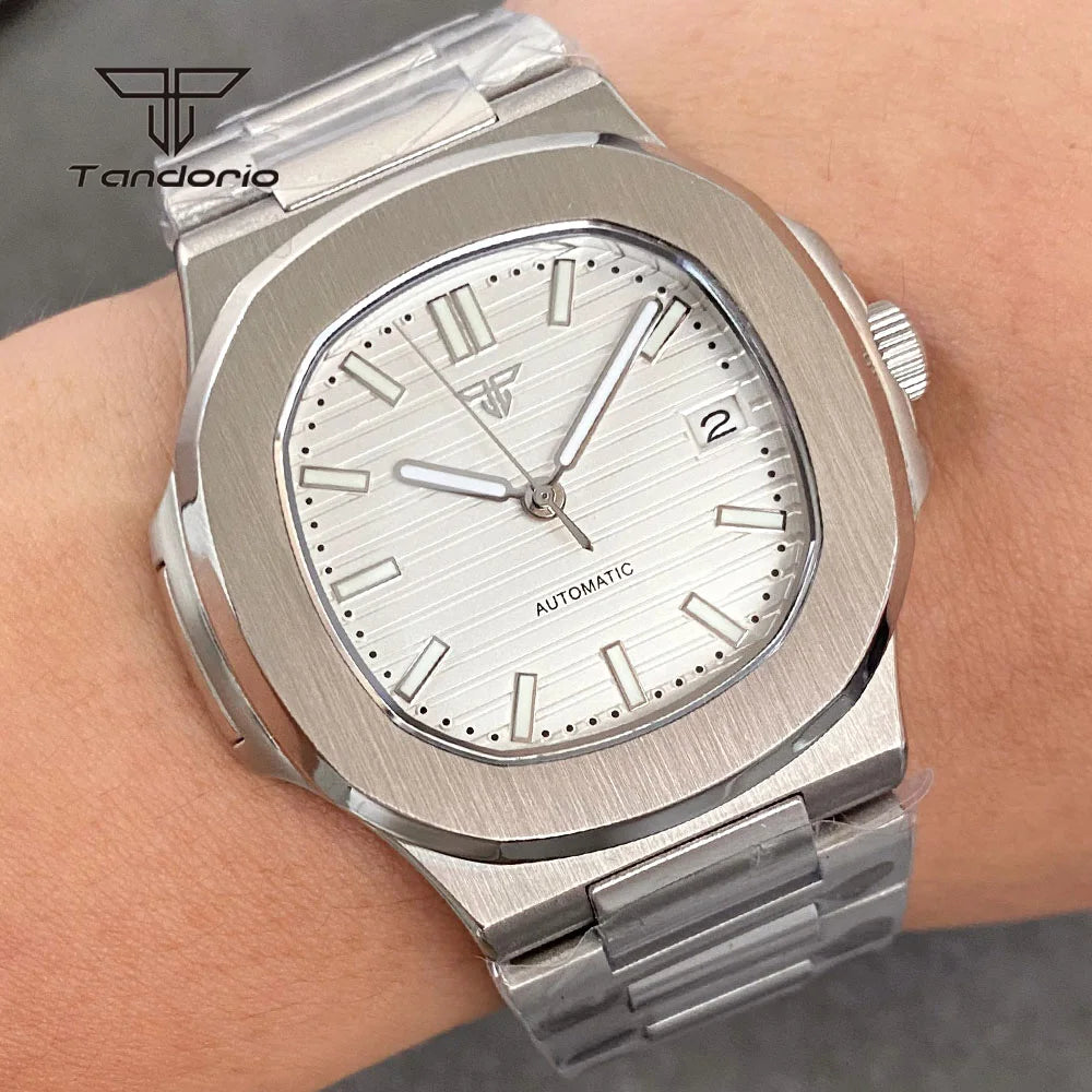 Tandorio Square Automatic Watch - Sapphire, Lume, NH35