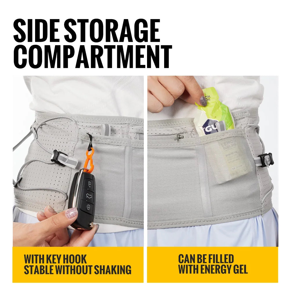 WRELS Invisible Running Belt - Waterproof Multi-Function Marathon Fanny Pack