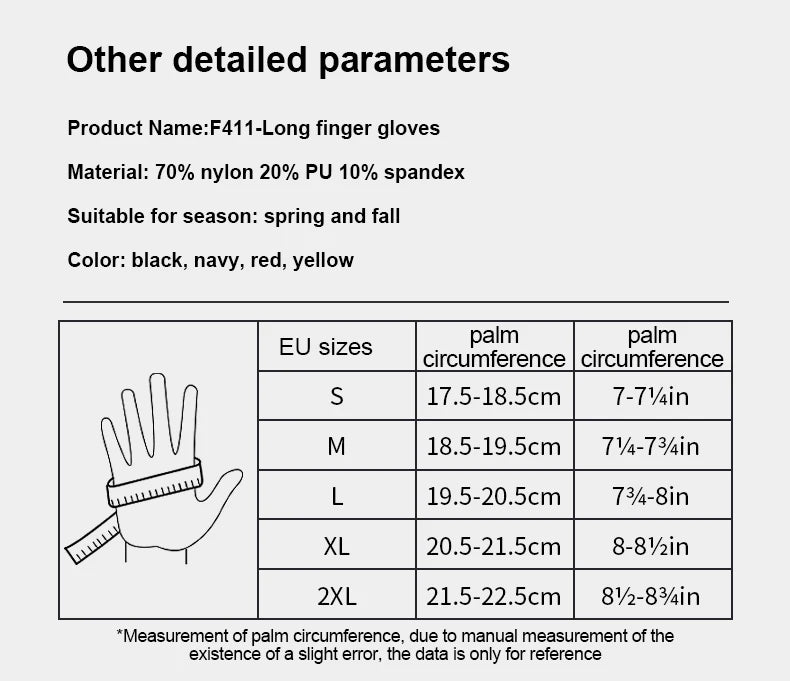 INBIKE Full Finger Touch Screen Cycling Gloves - MTB Road Bike Spring Summer