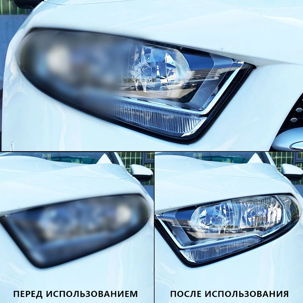 Car Headlight Restoration Kit - Repair & Polish Anti-Scratch