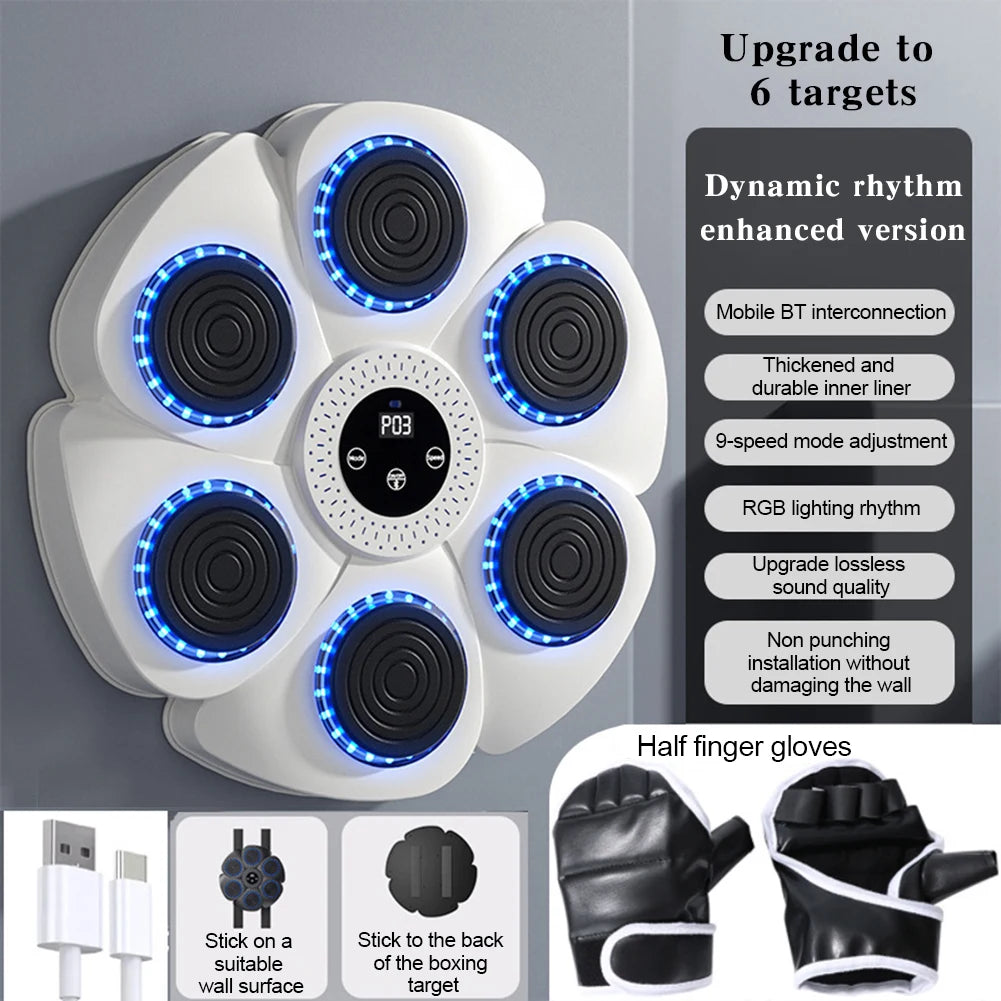 Smart Music Boxing Machine | Interactive Home Fitness Trainer